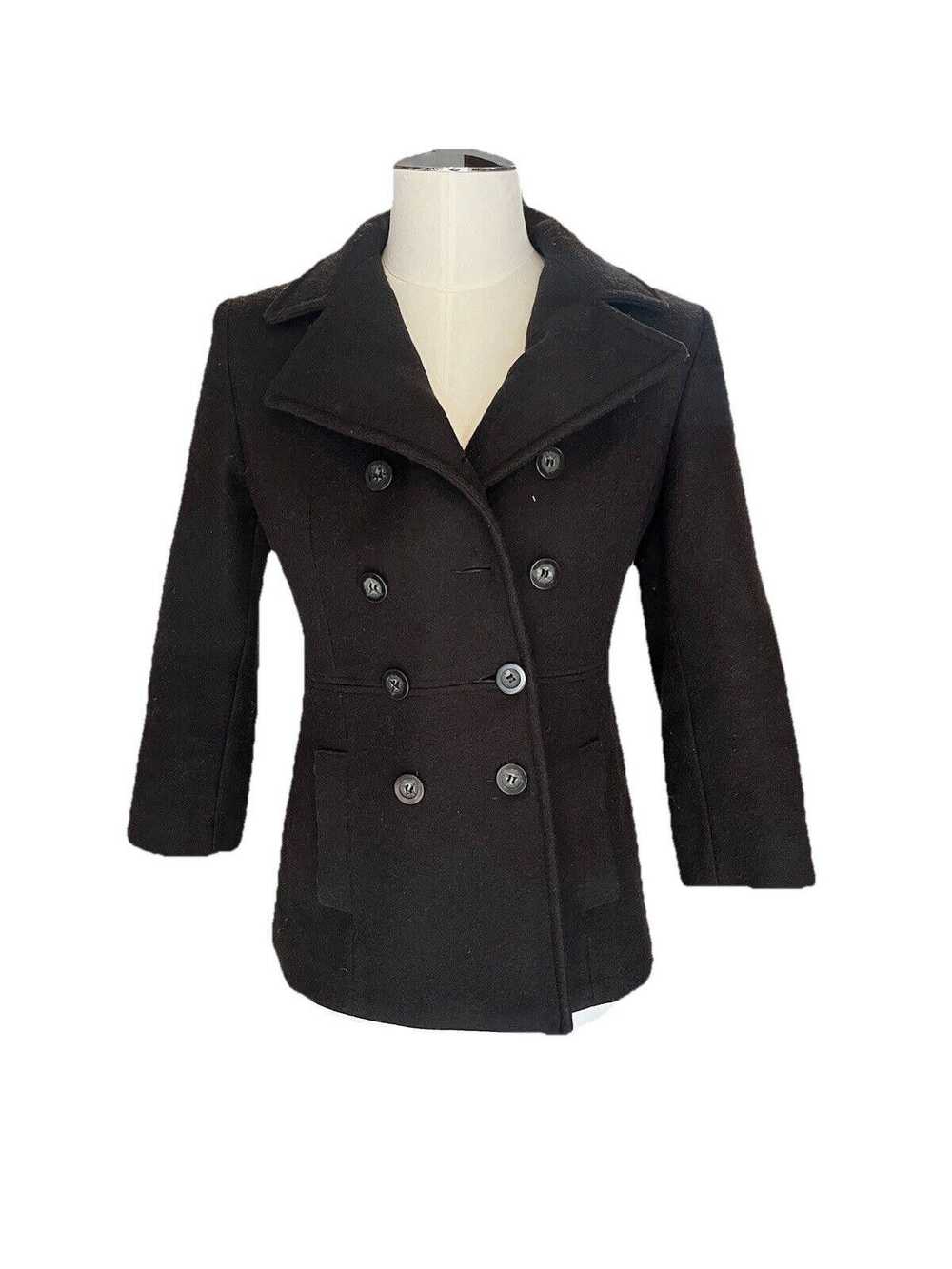 Designer Stylish Double-Breasted Wool Blend Coat - image 1