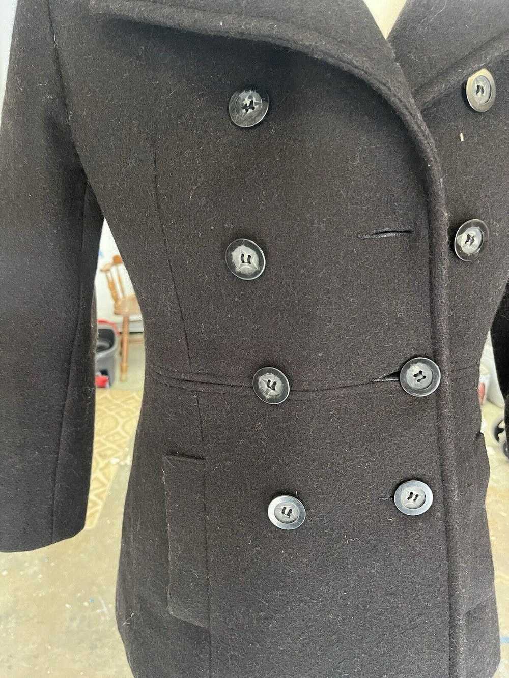 Designer Stylish Double-Breasted Wool Blend Coat - image 2