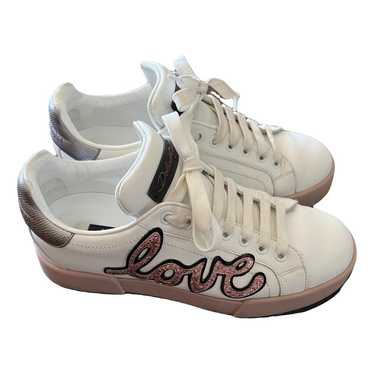 Dolce & Gabbana Portofino leather trainers - image 1