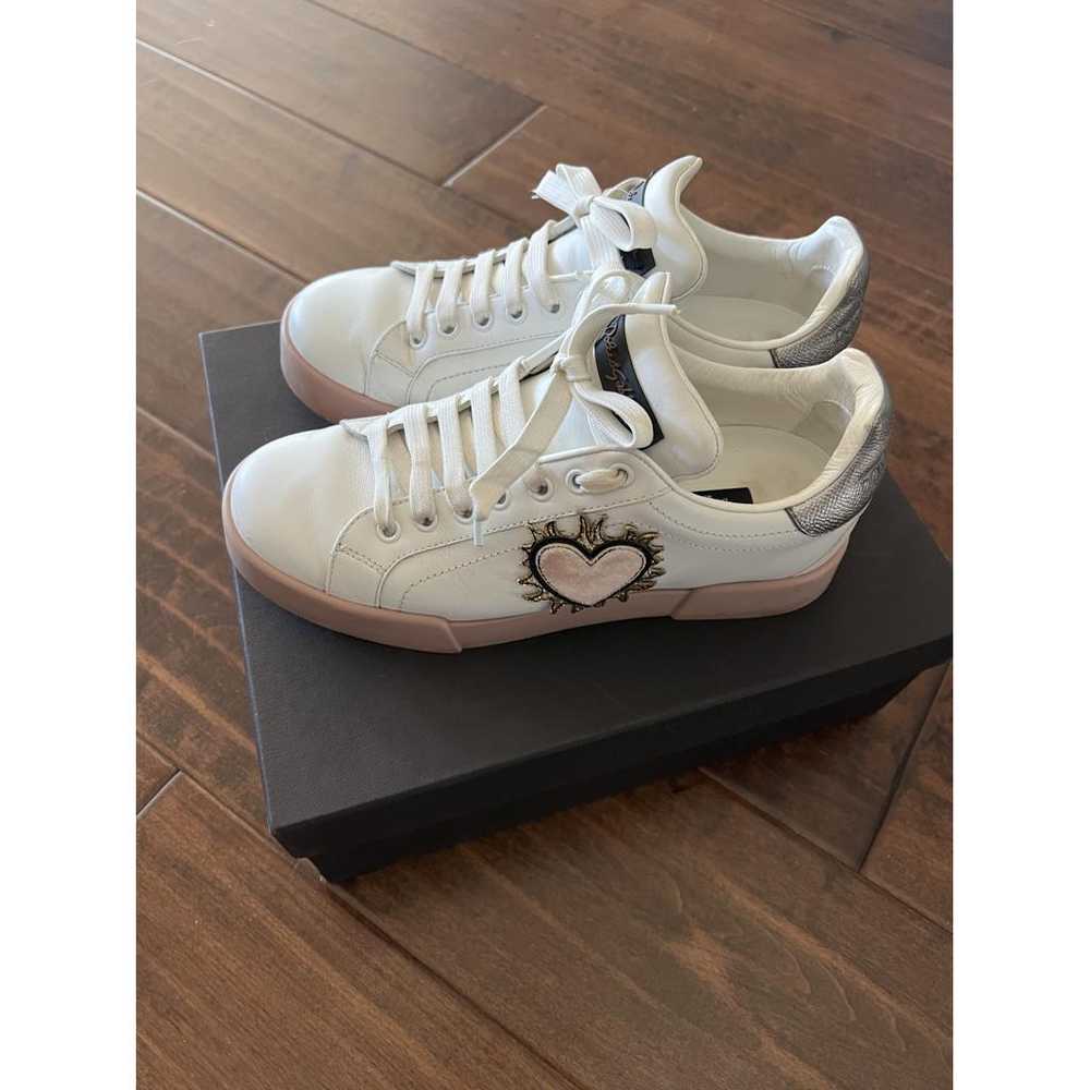 Dolce & Gabbana Portofino leather trainers - image 3