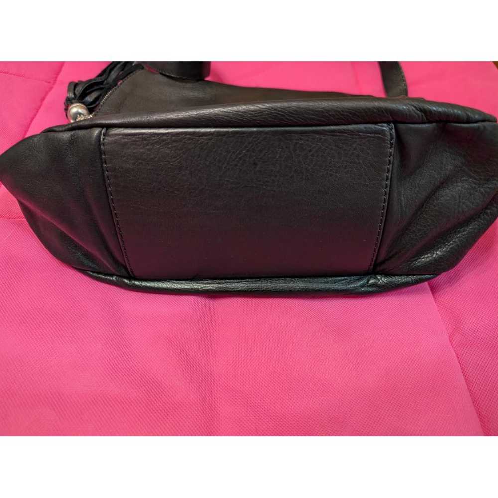 Non Signé / Unsigned Leather crossbody bag - image 7