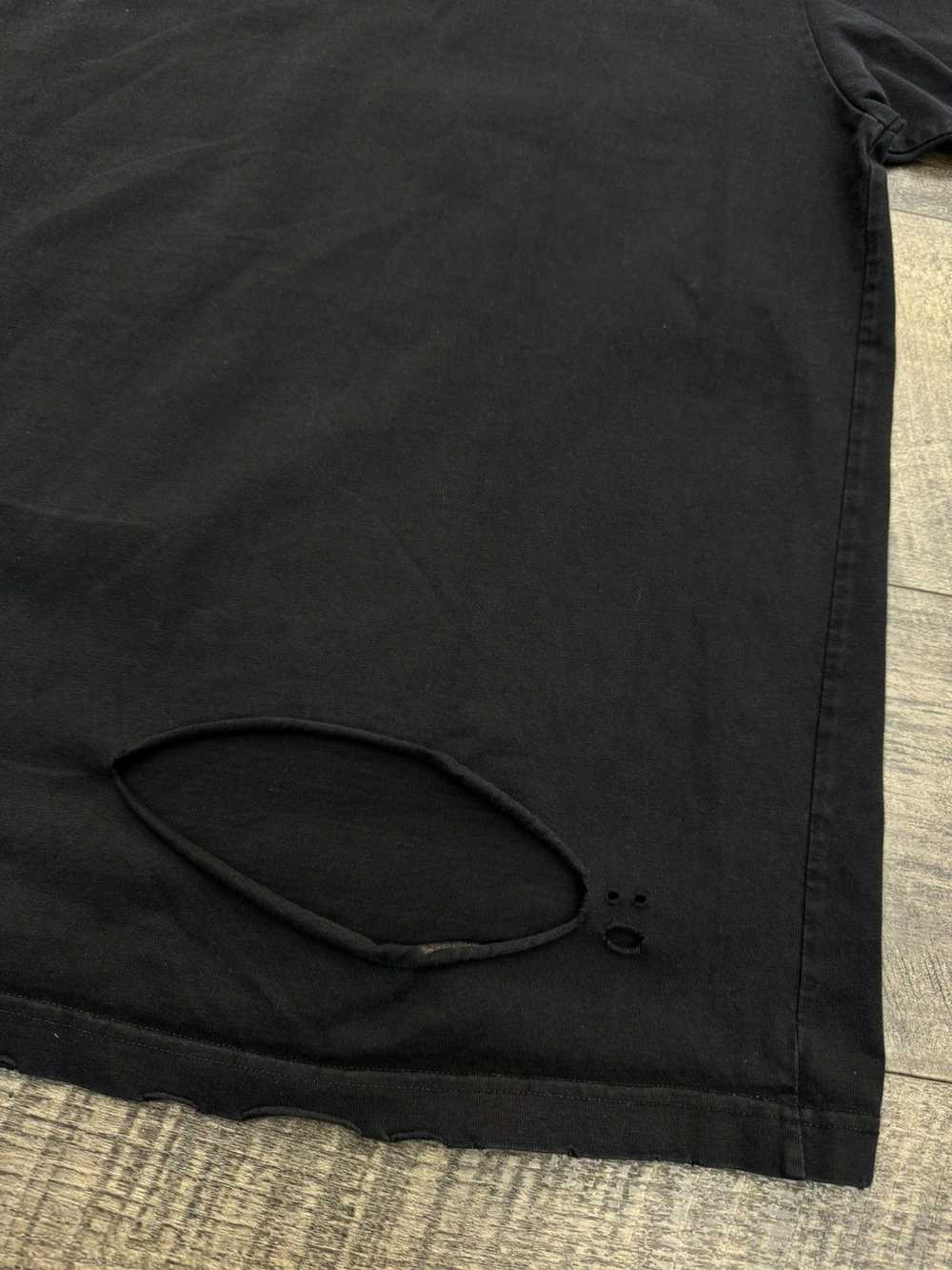 Balenciaga BB CAPS DESTROYED TEE BLACK (XXS) - image 10