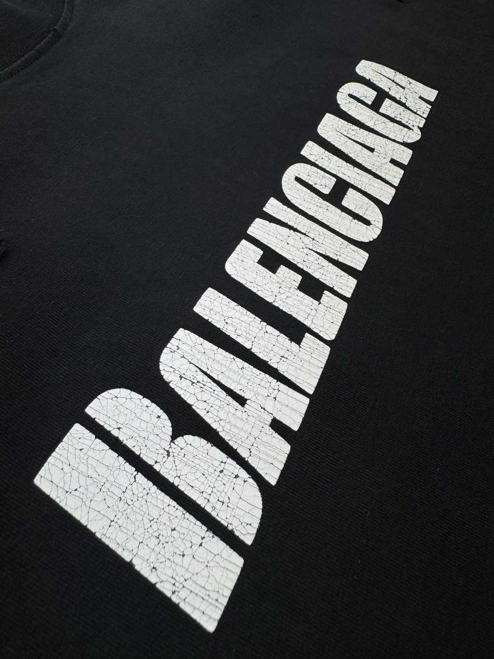 Balenciaga BB CAPS DESTROYED TEE BLACK (XXS) - image 2