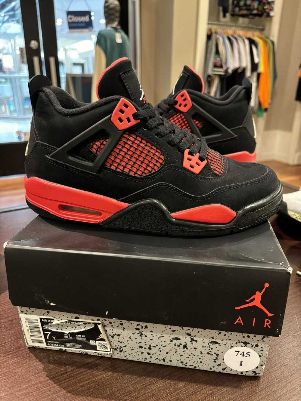 Jordan Brand Jordan retro 4 GS ‘Red Thunder’ - image 1