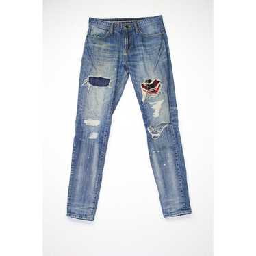 パンツ \"NUMBER (N)INE\" Damage Lightblue Denim Number n ine jeans - Gem