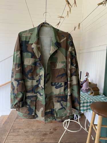 Vintage Camouflage BDU Field Shirt