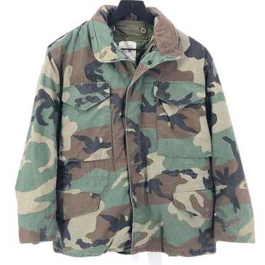 Military × Vintage 80s military camouflage cold w… - image 1