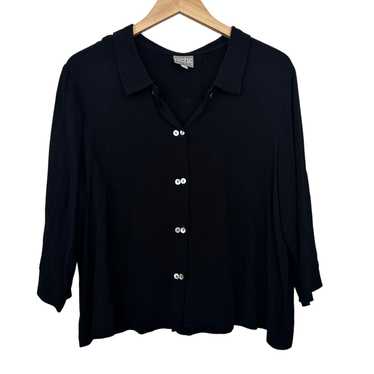 Niche Niche Nilgun Derman Black Button Front Shirt