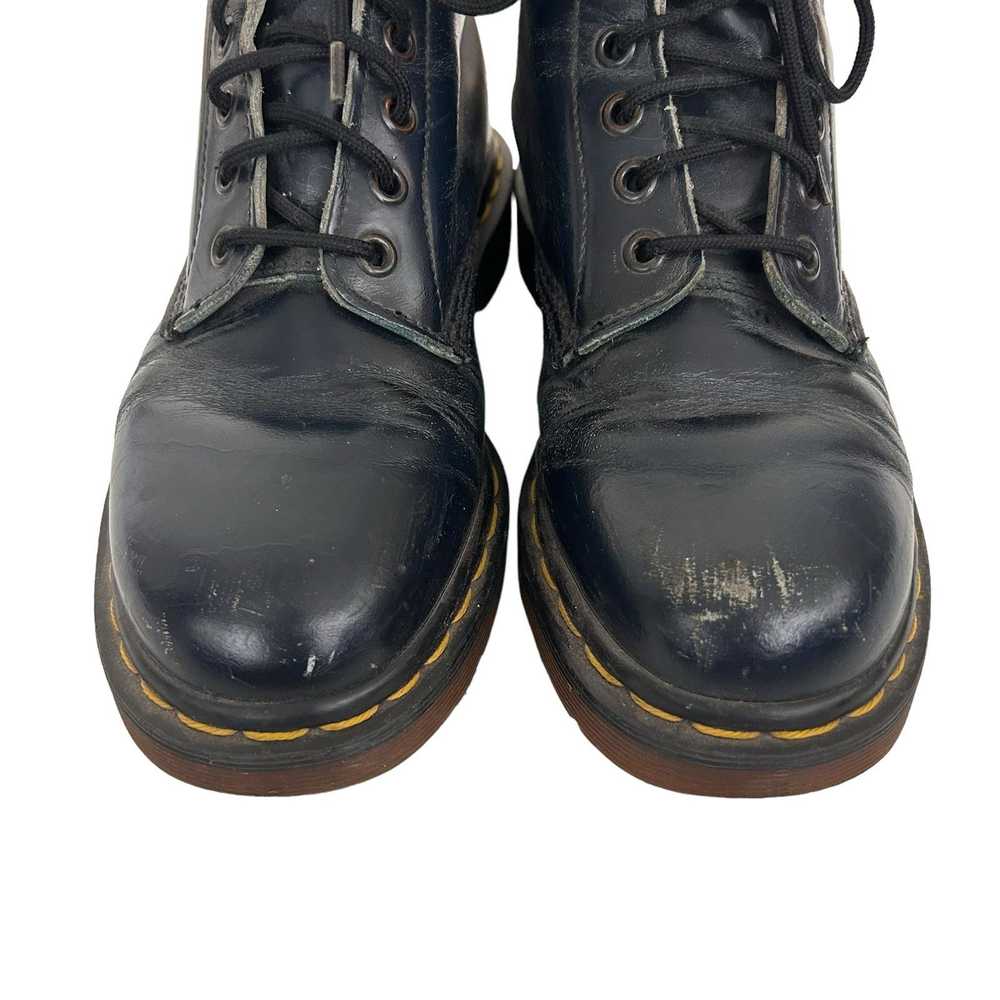 Dr. Martens Doc Martens Navy Blue Leather Combat … - image 3