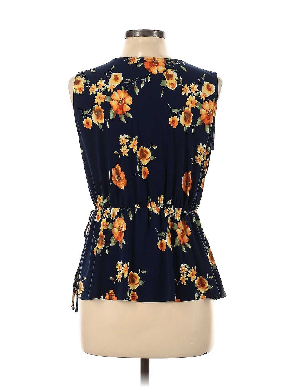 West K Women Blue Sleeveless Blouse L - image 2