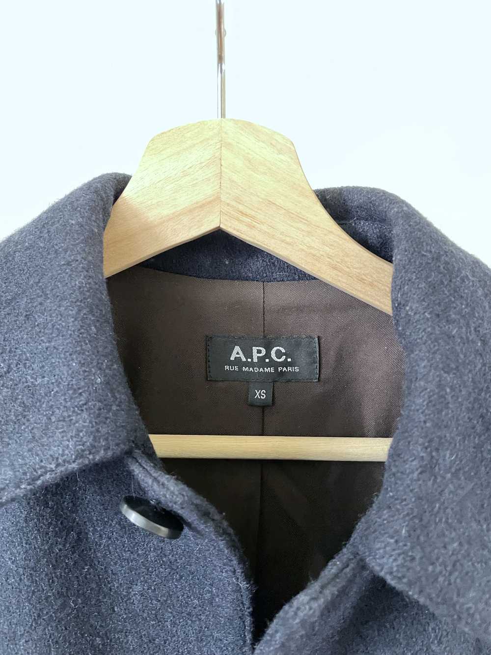 A.P.C. Navy Eisenhower Wool Jacket - image 3