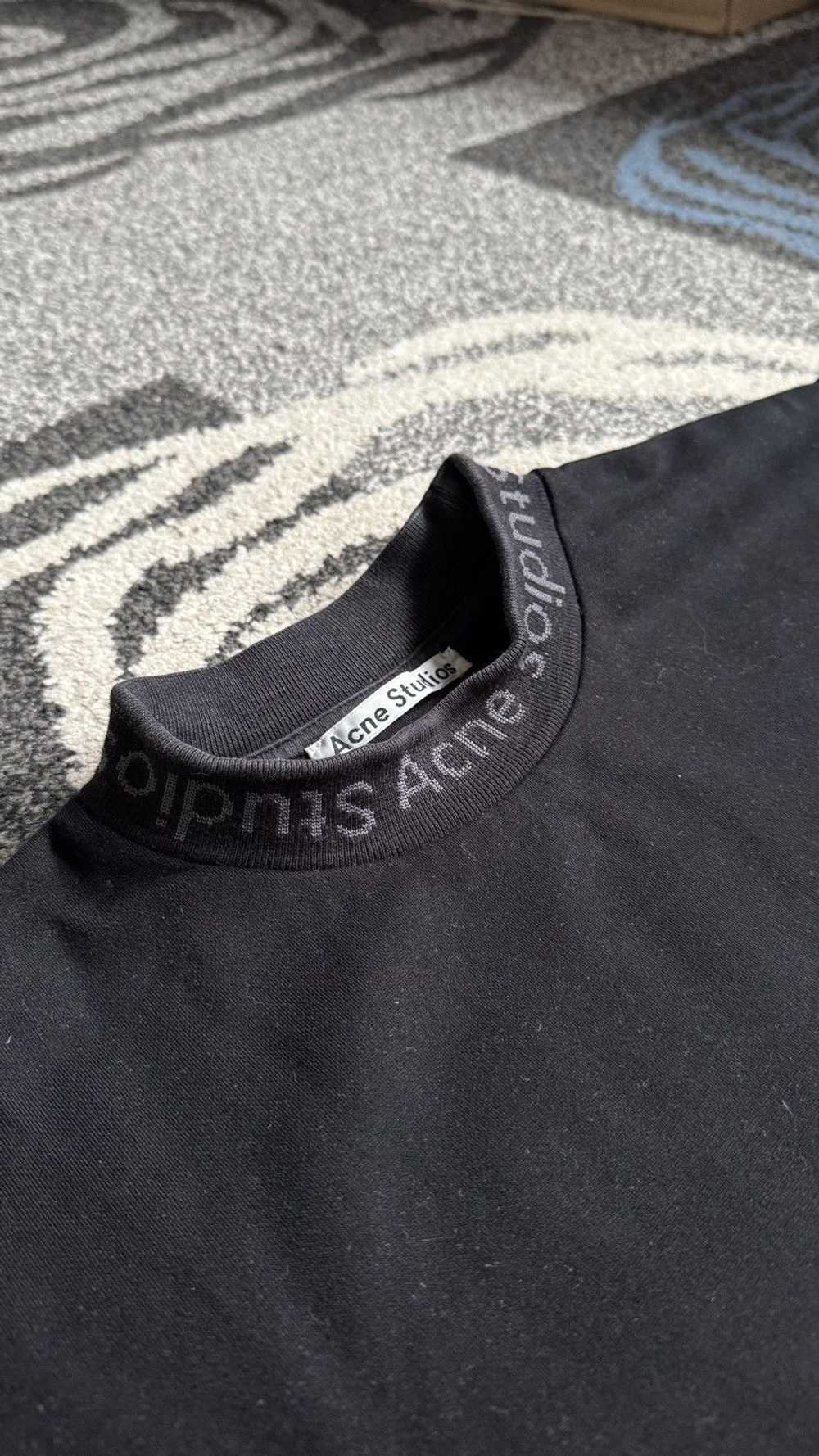 Acne Studios Acne Studios Logo Rib Collar T Shirt - image 3