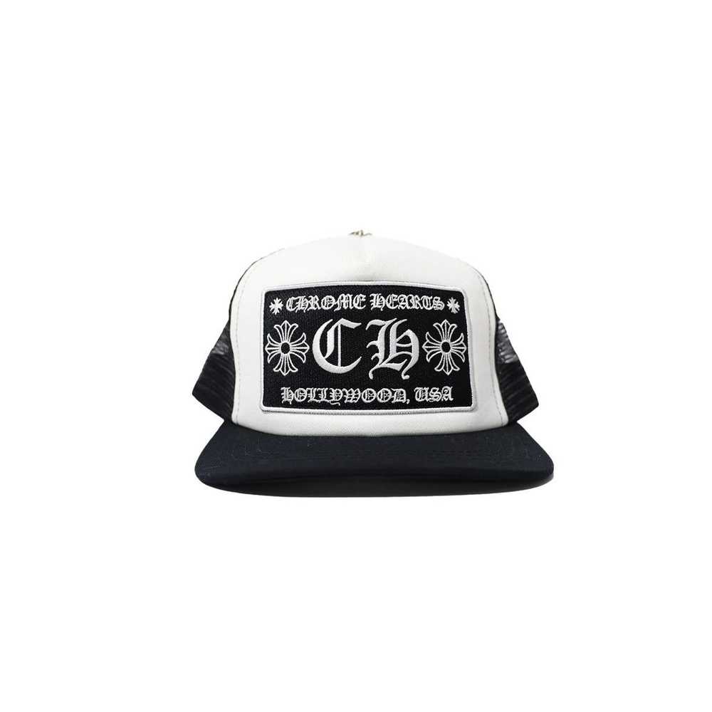 Chrome Hearts Chrome Hearts White CH Hollywood Hat - image 1