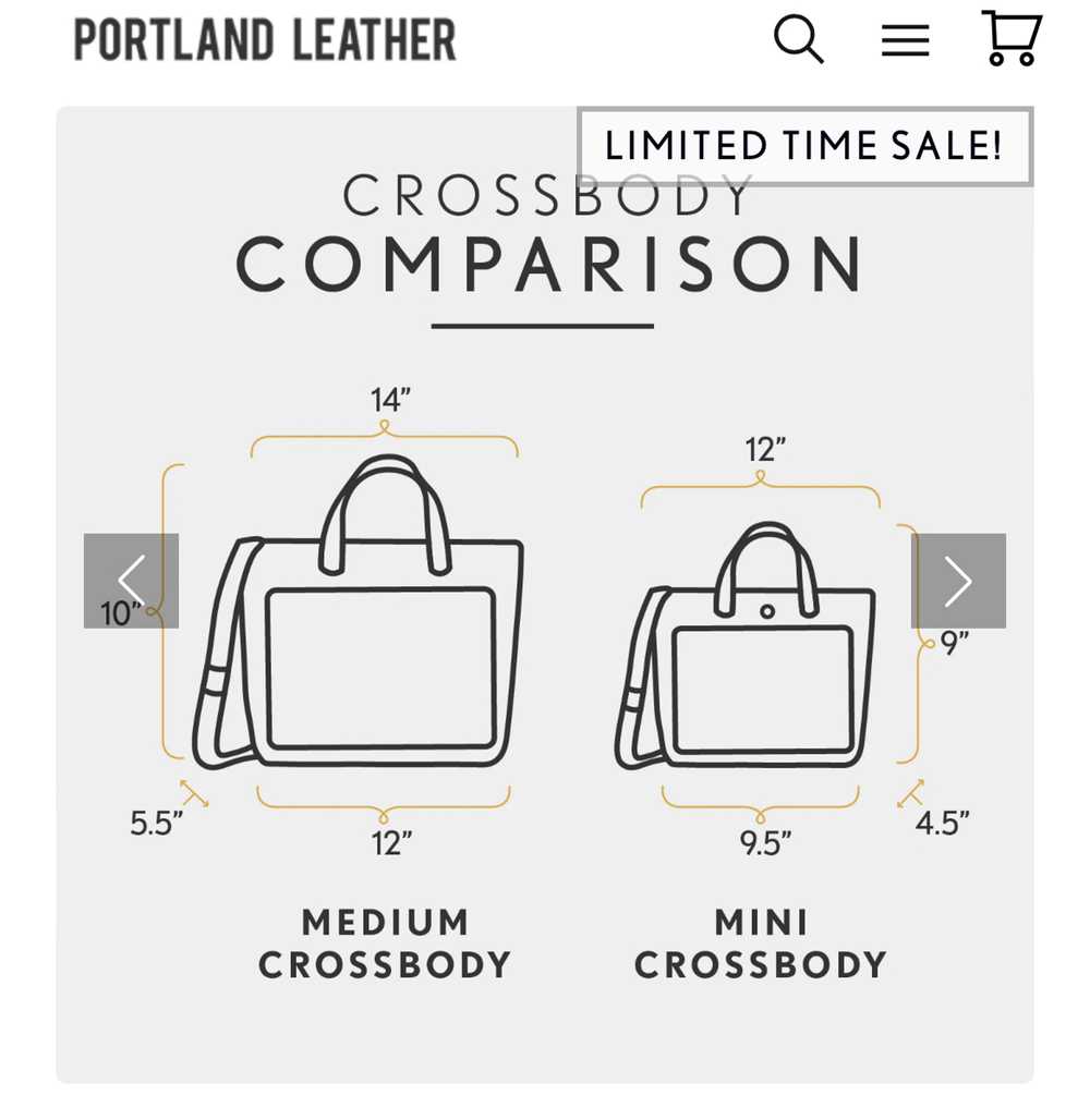 Portland Leather Mini Crossbody Tote - image 2