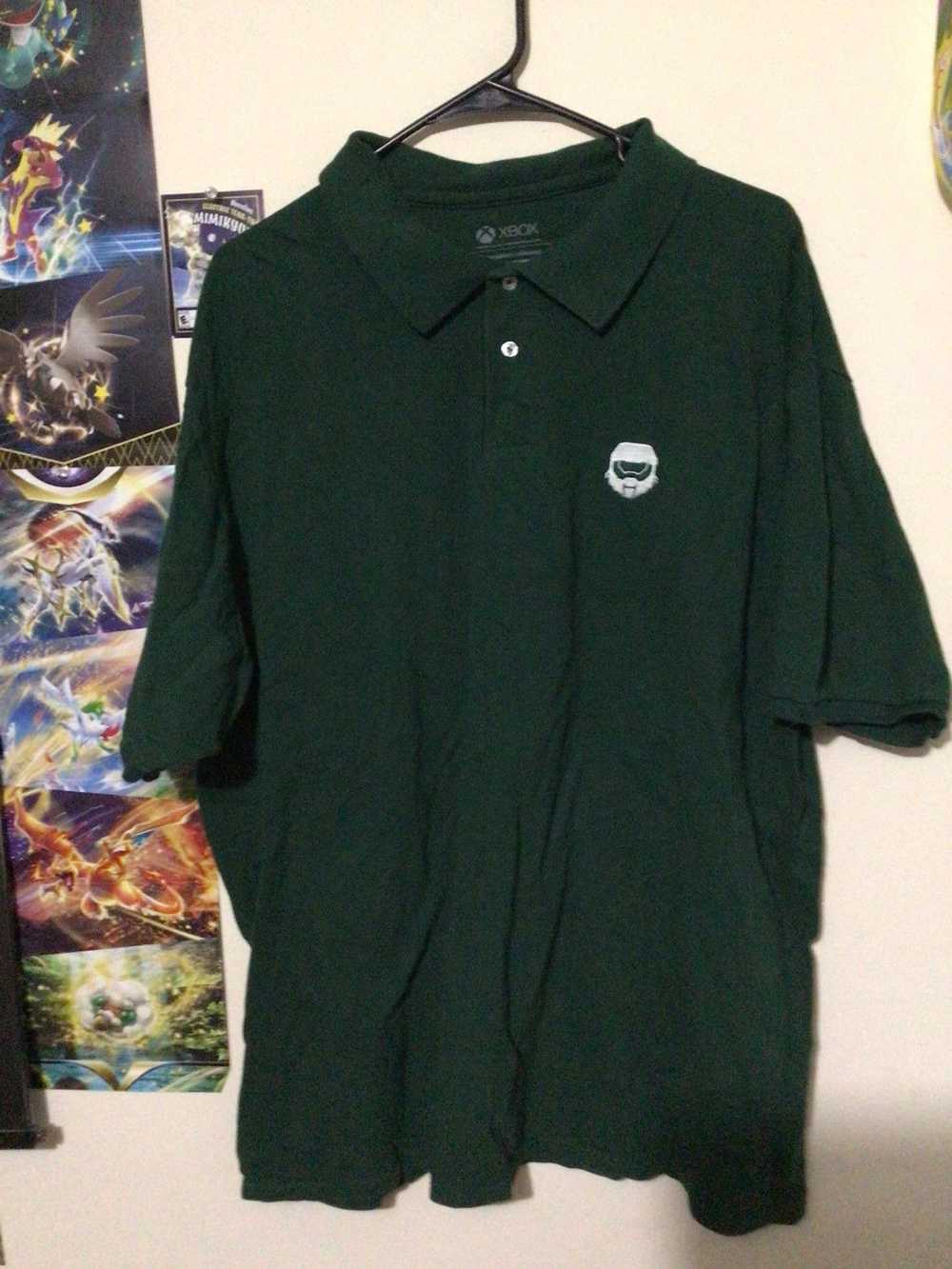 Xbox 360 XBOX HALO MASTER CHIEF GREEN POLO SHIRT … - image 3