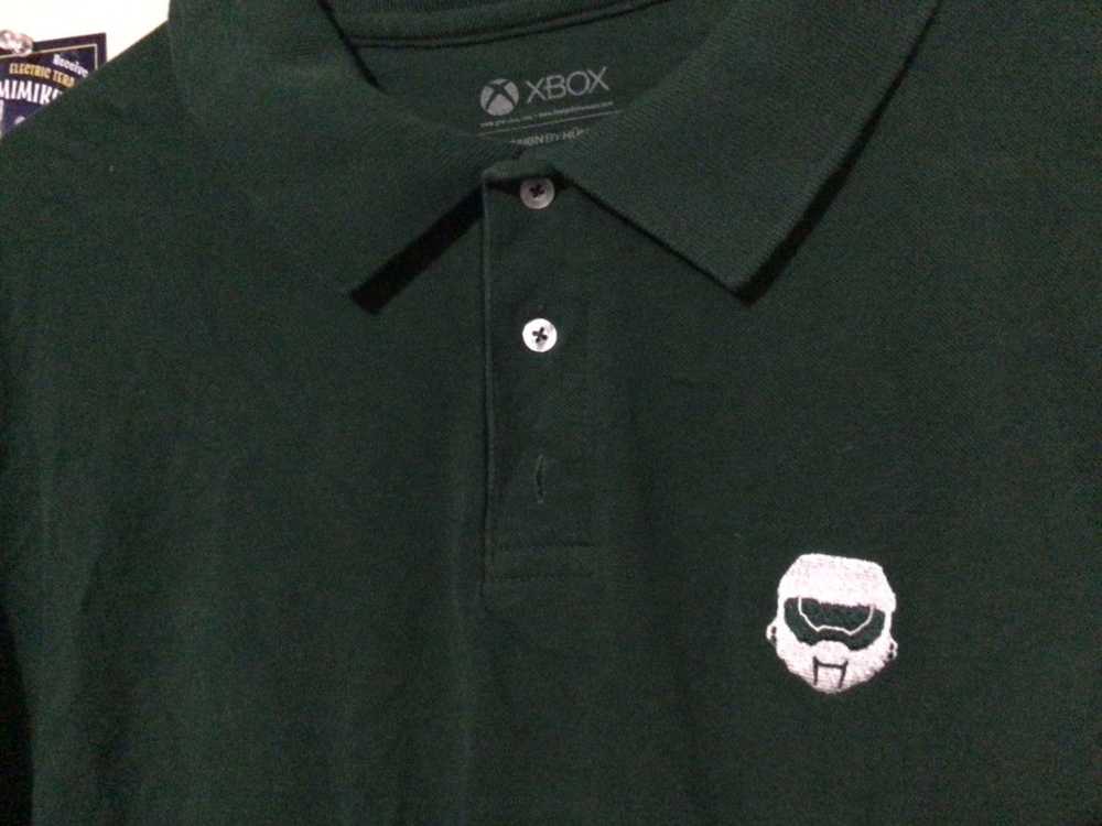 Xbox 360 XBOX HALO MASTER CHIEF GREEN POLO SHIRT … - image 4