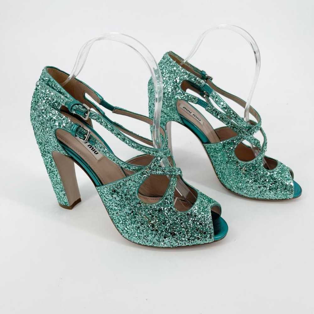 Miu Miu Glitter sandal - image 2