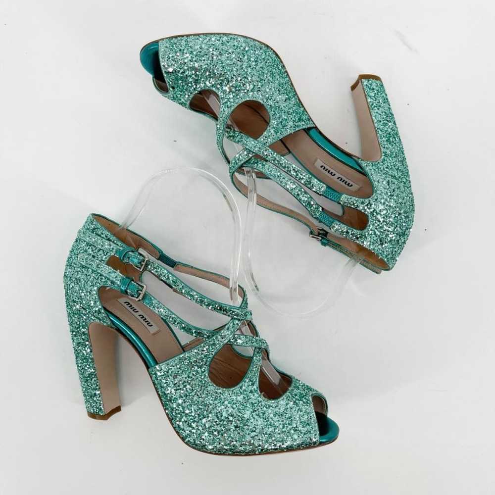 Miu Miu Glitter sandal - image 4