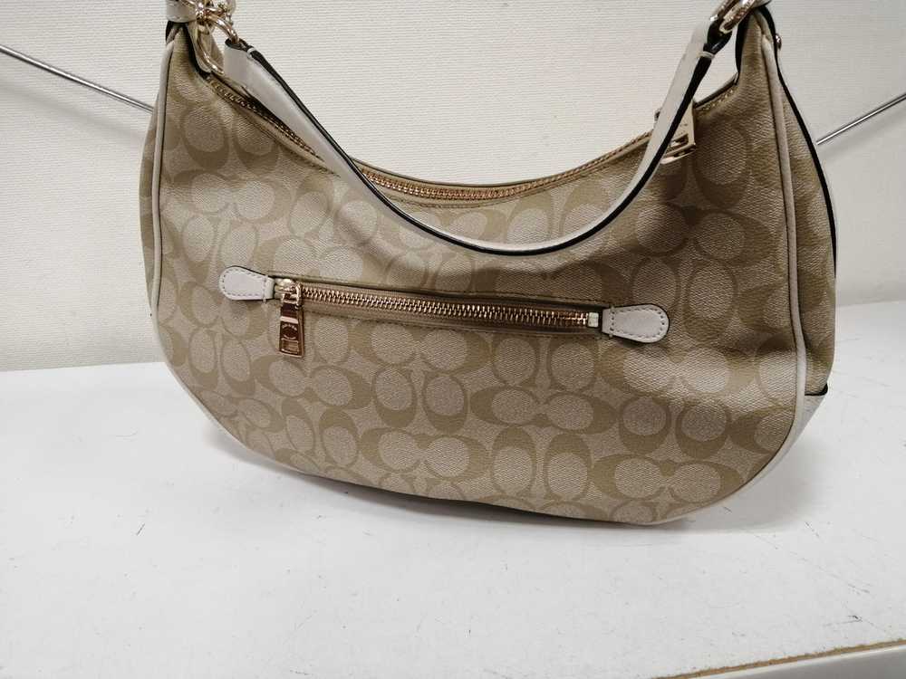 Auth COACH Used Beg Signature One Shoulder Bag Wo… - image 3