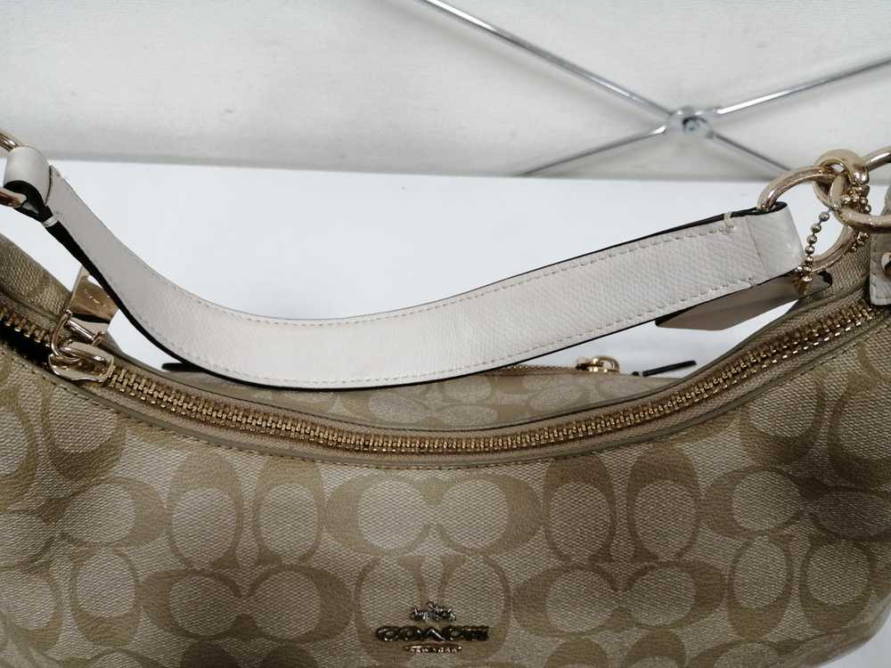 Auth COACH Used Beg Signature One Shoulder Bag Wo… - image 7