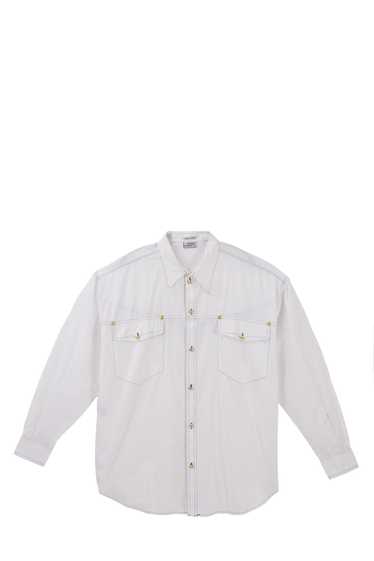 André Leon Talley Gianni Versace Long Sleeve Shirt