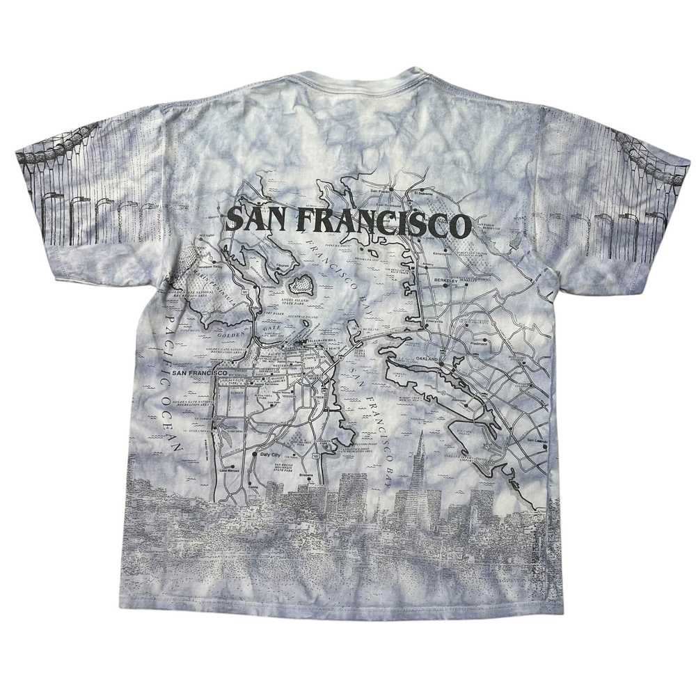 90’s San Francisco Map All Over Print T-Shirt - image 2