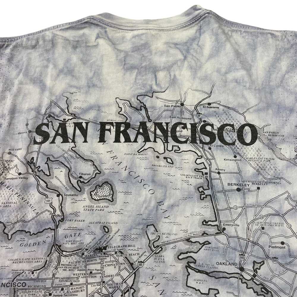 90’s San Francisco Map All Over Print T-Shirt - image 4