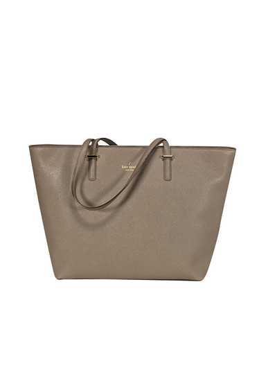 Kate Spade - Grey Saffiano Leather Tote Bag