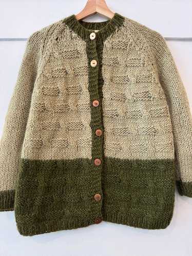 Vintage hand knit Italian cardigan