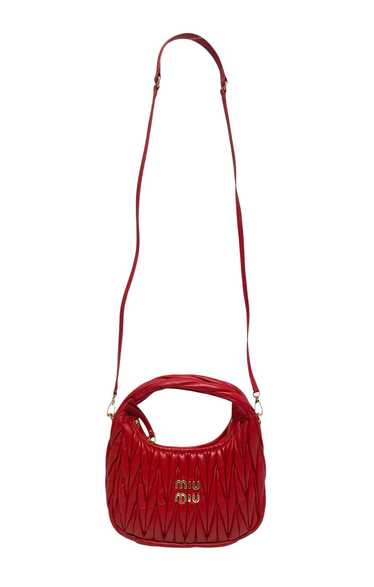 MIU MIU/Hand Bag/Leather/RED/MATELASSE