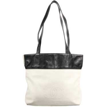 VTG CHANEL TIMELESS LEATHER SHOULDER TOTE BAG - image 1