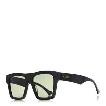 GUCCI Acetate Rectangle Sunglasses GG0962S Black - image 1