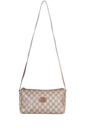 VTG GUCCI 80S TRIANGLE MONOGRAM CROSSBODY BAG - image 1