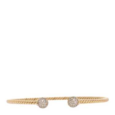 DAVID YURMAN 18K Yellow Gold Diamond 2.6mm Solari… - image 1