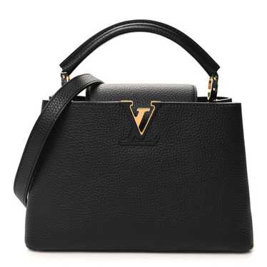 LOUIS VUITTON Taurillon Capucines BB Black