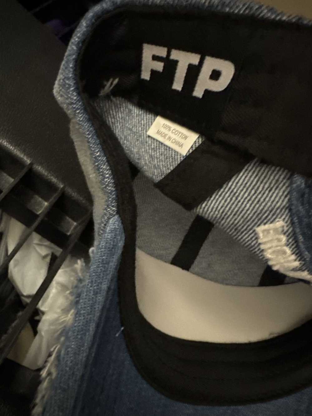 Fuck The Population FTP Denim Logo Camp Cap - image 3