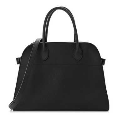 THE ROW Matte Grained Calfskin Soft Margaux 12 Bl… - image 1