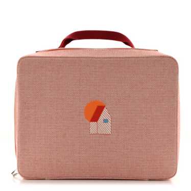 HERMES Cotton Les Cabanes Case Orange FRAMBOISE