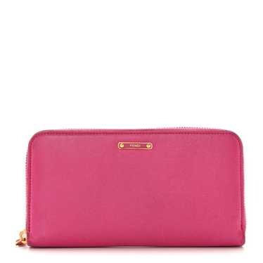 FENDI Vitello Elite Zip Around Wallet Ciclamino - image 1