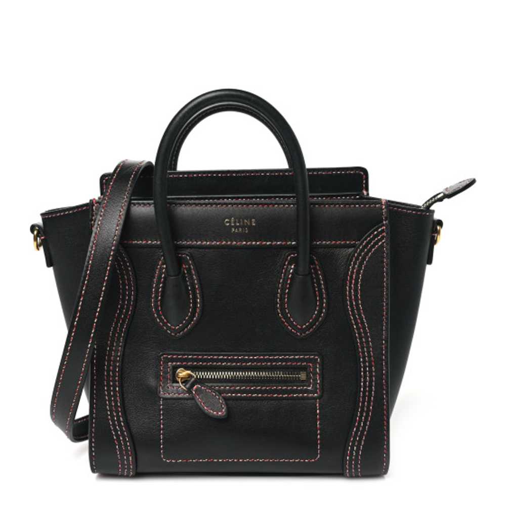 CELINE Shiny Smooth Calfskin Stitched Nano Luggag… - image 1