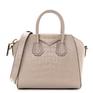 GIVENCHY Calfskin Crocodile Embossed Mini Antigon… - image 1