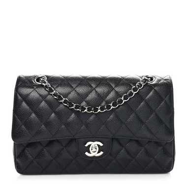 CHANEL Caviar Quilted Medium Double Flap Black