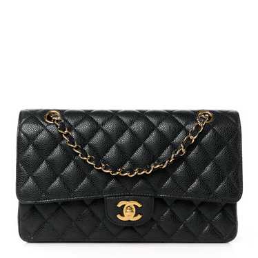 CHANEL Caviar Quilted Medium Double Flap Black - image 1