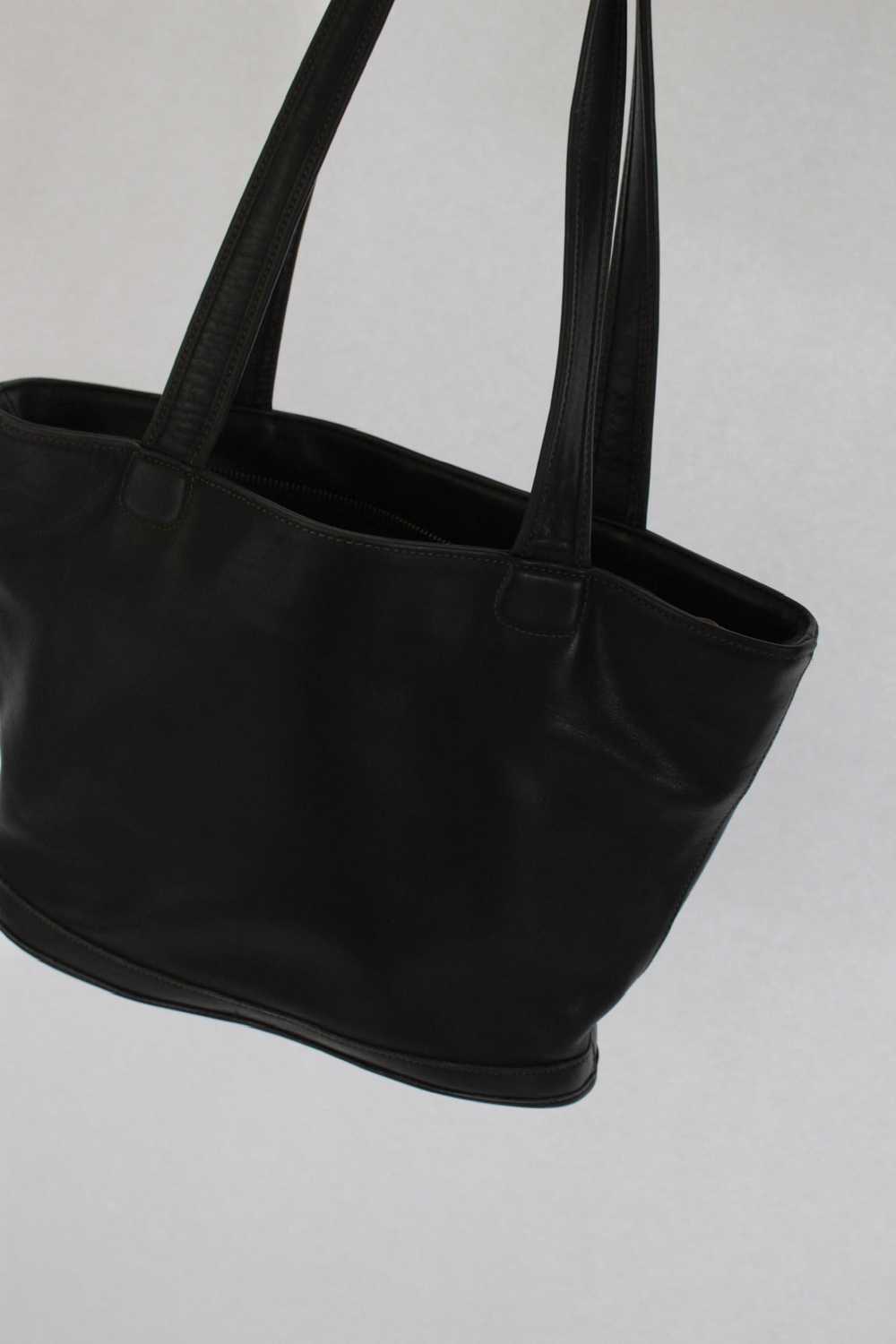 Incredible Faded Black Coach Leather Tote - image 3