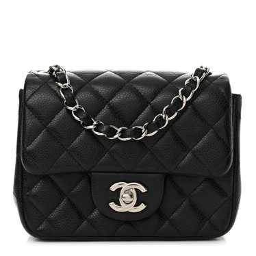 CHANEL Caviar Quilted Mini Square Flap Black