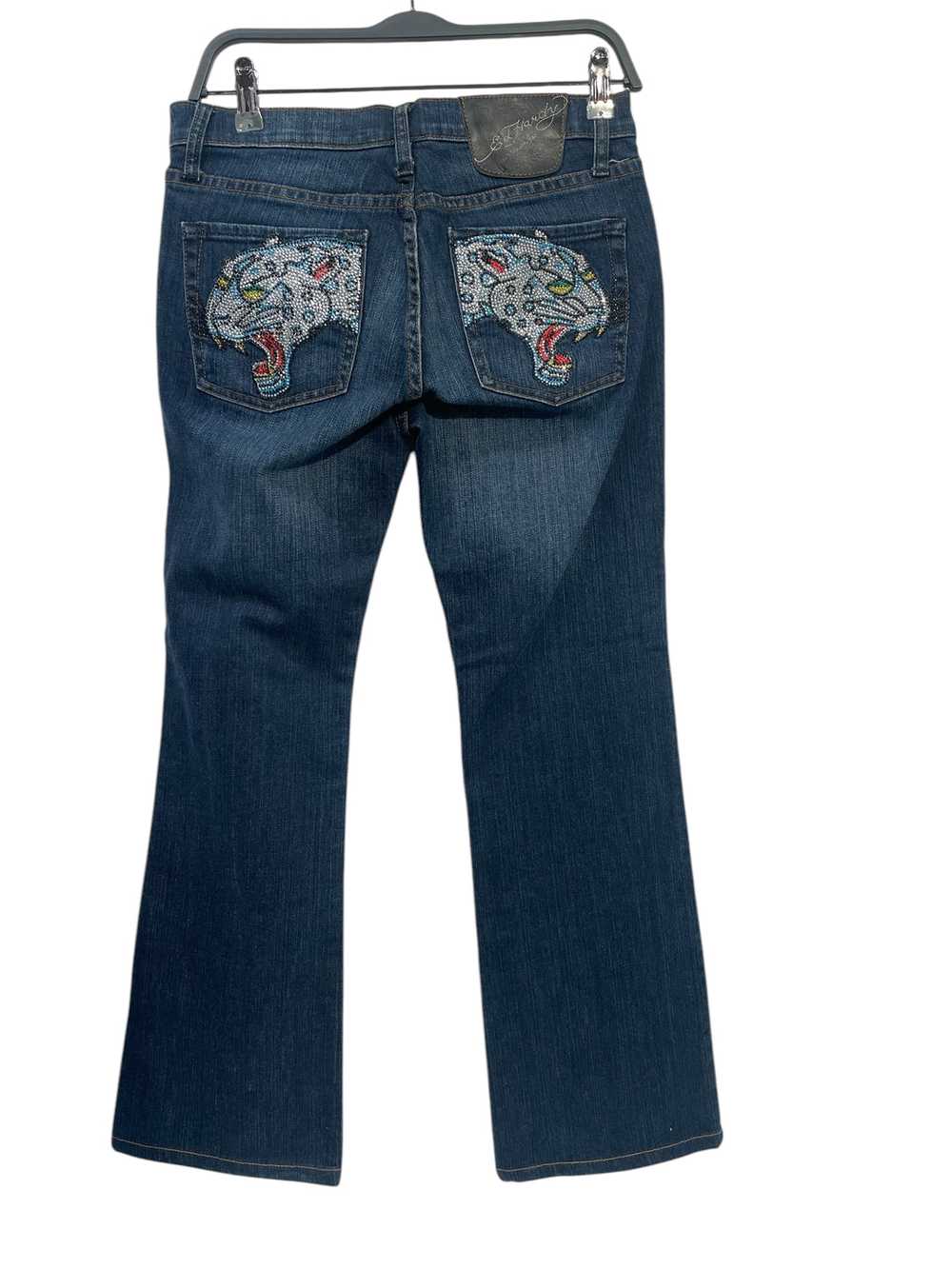 Ed Hardy/Bottoms/28/Graphic/Denim/NVY/GEMSTONE PA… - image 2