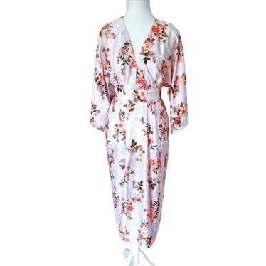 Asos Women's White Midi Kimono Dress Size 10 EU38… - image 1