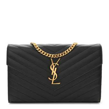 SAINT LAURENT Grain De Poudre Matelasse Chevron Mo