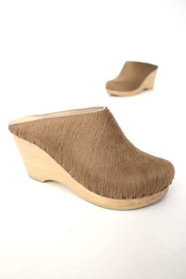 No. 6 Ponyhair Wedge Clogs - image 1