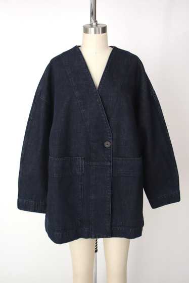 Toast Indigo Denim Wrap Jacket